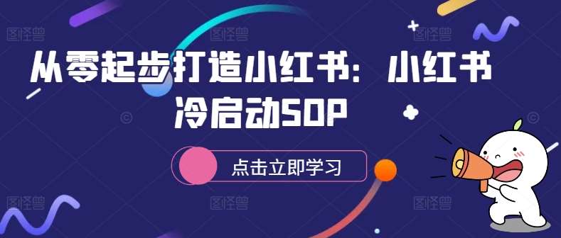 从零起步打造小红书：小红书冷启动SOP-旺仔资源库