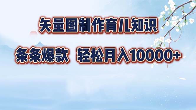 （12902期）矢量图制作育儿知识，条条爆款，月入10000+-旺仔资源库