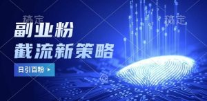 副业粉截流玩法与更新，不废号， 不封号。日引100+-旺仔资源库