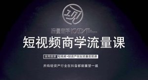 短视频商学流量课+口播拍摄剪辑，​短视频+轻资产创业流量变现课-旺仔资源库