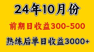 高手是怎么赚钱的.前期日收益500+熟练后日收益3000左右-旺仔资源库