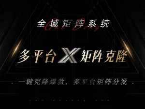 （13126期）全域矩阵系统，可一键克隆爆款矩阵分发到多个平台！矩阵操作日引流500+！-旺仔资源库