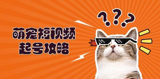 萌宠短视频起号攻略：定位搭建推流全解析，助力新手轻松打造爆款-旺仔资源库