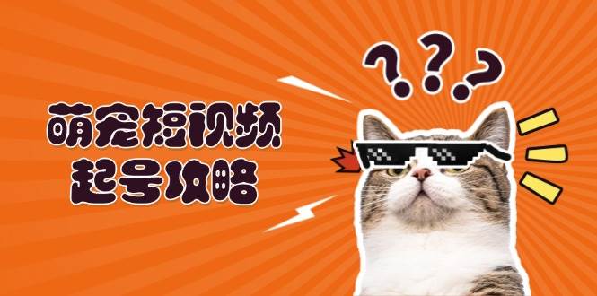 （13135期）萌宠-短视频起号攻略：定位搭建推流全解析，助力新手轻松打造爆款-旺仔资源库