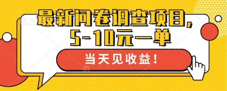 （13167期）最新问卷调查项目，单日零撸100＋-旺仔资源库