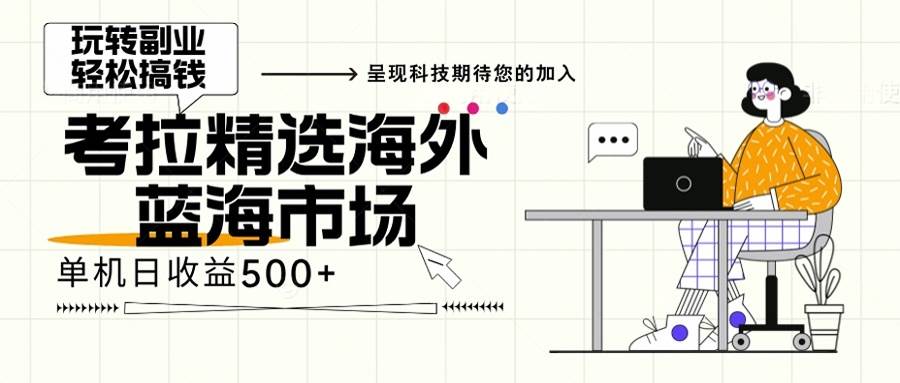 （13191期）海外全新空白市场，小白也可轻松上手，年底最后红利-旺仔资源库