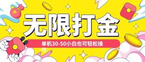 各种平台无限打金玩法,单机30-50纯自撸玩法,适合小白【揭秘】-旺仔资源库