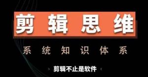 剪辑思维系统课，从软件到思维，系统学习实操进阶，从讲故事到剪辑技巧全覆盖-旺仔资源库
