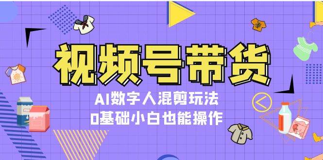 （13359期）视频号带货，AI数字人混剪玩法，0基础小白也能操作-旺仔资源库