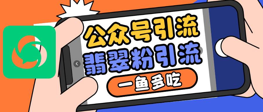 公众号低成本引流翡翠粉，高客单价，大力出奇迹一鱼多吃-旺仔资源库