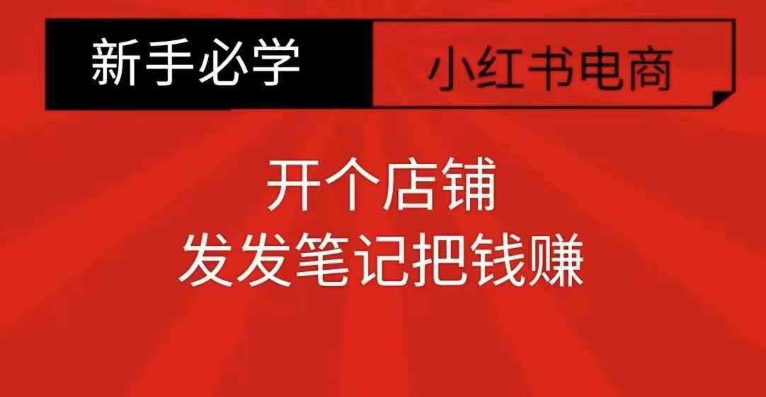小红书零食共创【新手易上手】开个店铺，发发笔记把钱赚-旺仔资源库