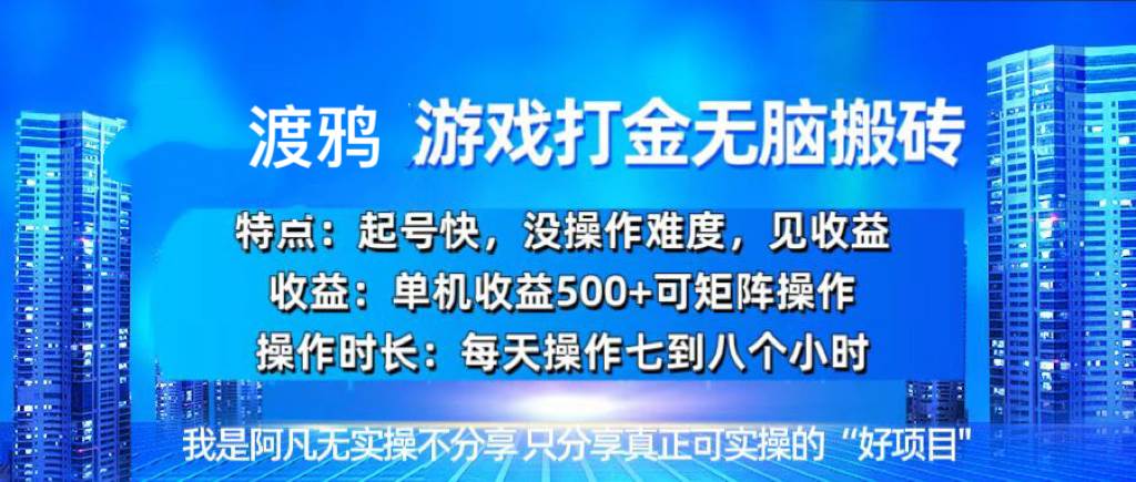 （13501期）韩国知名游戏打金无脑搬砖单机收益500+-旺仔资源库