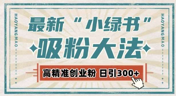 最新自动化“吸粉术”，小绿书激活私域流量，每日轻松吸引300+高质精准粉!-旺仔资源库