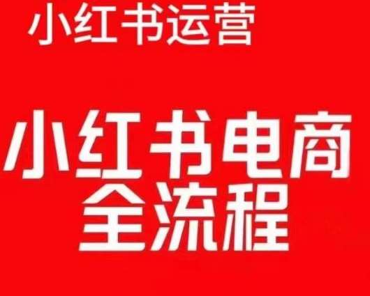 红薯电商实操课，小红书电商全流程-旺仔资源库