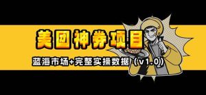 （13751期）美团神券/神会员_入门级教程，外卖券膨胀推广项目【蓝海市场攻略】-旺仔资源库