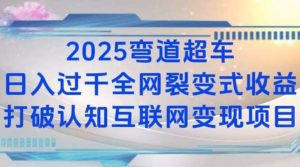 2025弯道超车日入过K全网裂变式收益打破认知互联网变现项目【揭秘】-旺仔资源库