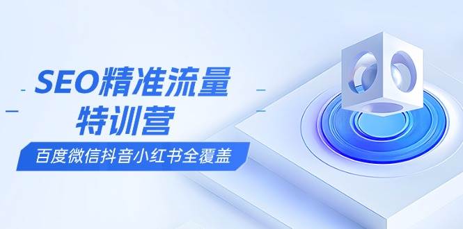 （13851期）SEO精准流量特训营，百度微信抖音小红书全覆盖，带你搞懂搜索优化核心技巧-旺仔资源库