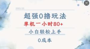 超强0撸玩法 录录数据 单机 一小时轻松80+ 小白轻松上手 简单0成本【仅揭秘】-旺仔资源库