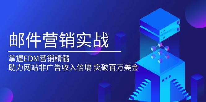 （13954期）邮件营销实战，掌握EDM营销精髓，助力网站非广告收入倍增，突破百万美金-旺仔资源库