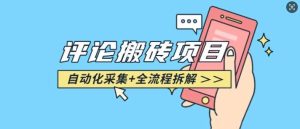 悟空采集评论搬砖_评论搬砖+自动采集【完整攻略】-旺仔资源库