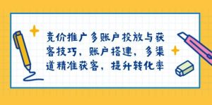 （13979期）竞价推广多账户投放与获客技巧，账户搭建，多渠道精准获客，提升转化率-旺仔资源库