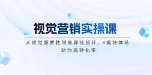 （14146期）视觉营销实操课, 从视觉重要性到差异化设计, 4模块体系, 助你高转化率-旺仔资源库