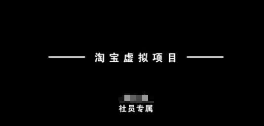 淘宝虚拟项目，从理论到实操，新手也能快速上手-旺仔资源库