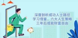 深度剖析成功人士路径，学习借鉴，六大人生策略，三年后或能财富自由-旺仔资源库