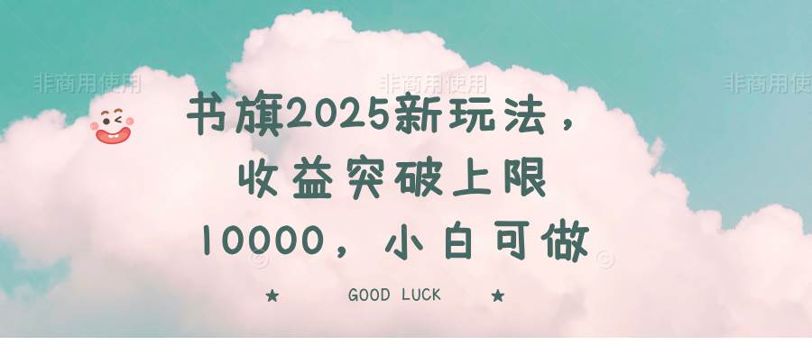 （14519期）书旗2025新玩法，收益突破上限10000，小白可做-旺仔资源库