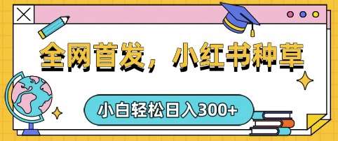 小红书种草，手机项目，日入3张，复制黏贴即可，可矩阵操作，动手不动脑【揭秘】-旺仔资源库