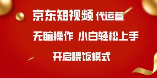 京东短视频代运营，全程喂饭，小白轻松上手【揭秘】-旺仔资源库