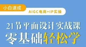 AIGC电商必备实操21节平面设计实战课，教你玩转AI-旺仔资源库