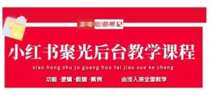小红书聚光后台教学,小红书聚光投放的基本原理、策略和实践操作-旺仔资源库