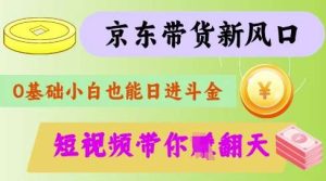 最新京东短视频带货代运营秘籍,轻松躺挣【揭秘】-旺仔资源库