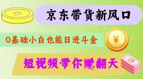 最新京东短视频带货代运营秘籍，轻松躺挣【揭秘】-旺仔资源库