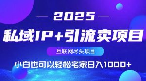 (14151期)私域IP+引流卖项目,小白也可以做到轻松宅家日入1000+-旺仔资源库