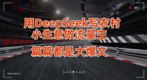 用DeepSeek写小生意做流量主，篇篇都是大爆文-旺仔资源库