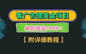 Google谷歌看广告撸美金，3分钟到账2.5美元，自撸拉新收益无上限，轻松日入1k+-旺仔资源库