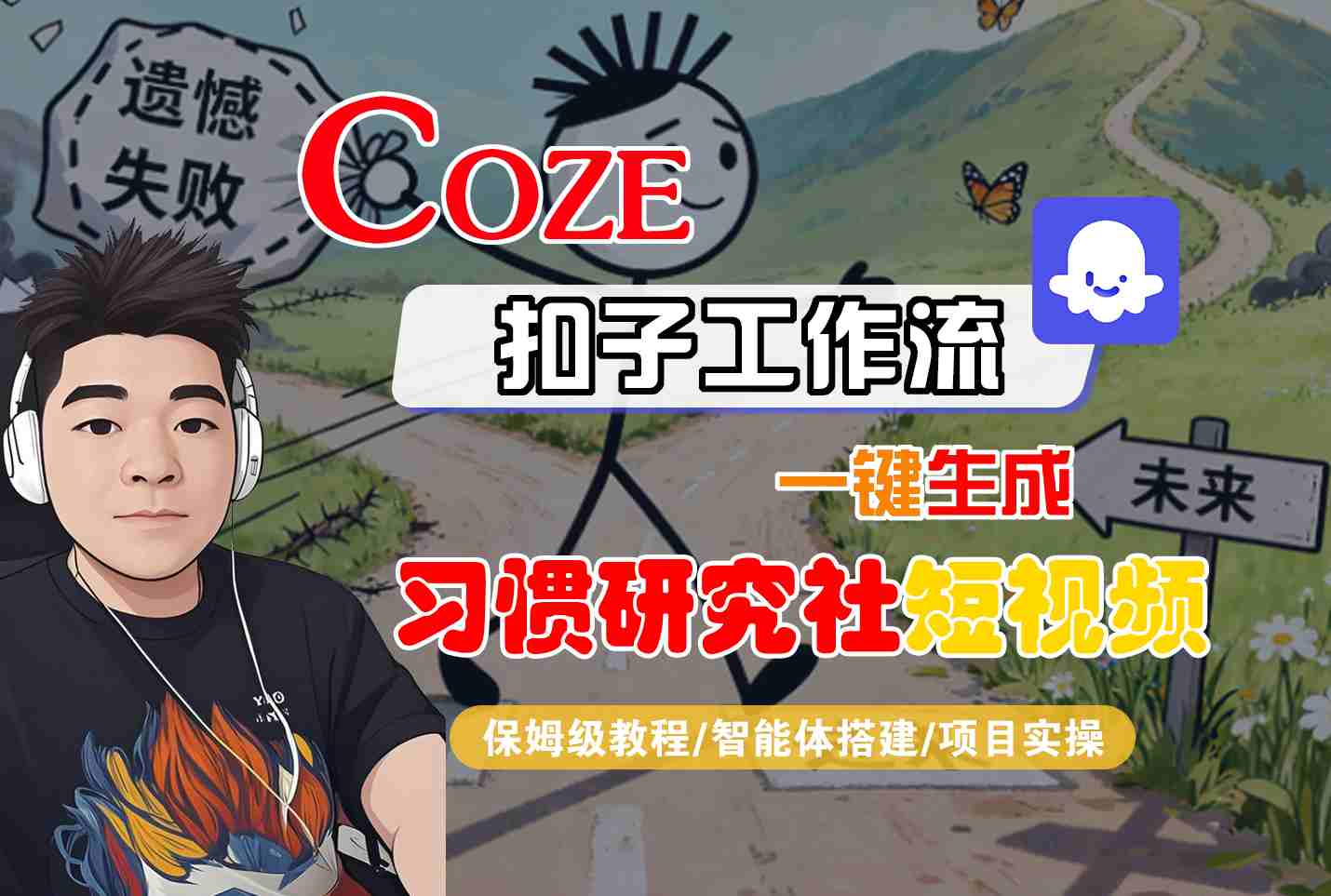Coze扣子智能体工作流一键生成“习惯研究社“短视频，全流程保姆级教学-旺仔资源库