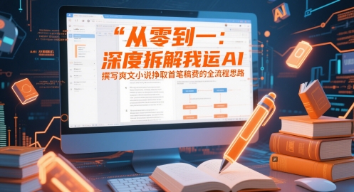从零到一：深度拆解我运用AI撰写爽文小说挣取首笔稿费的全流程思路-旺仔资源库