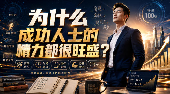 付费文章：为什么成功人士的精力都很旺盛？-旺仔资源库