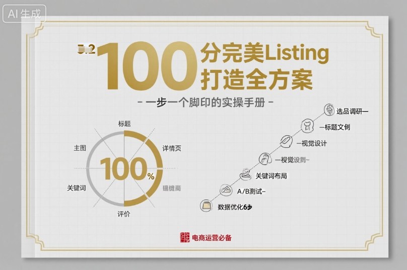 100分完美Listing打造全方案，想要完美listing必须是需要一步一个脚印的-旺仔资源库