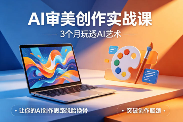 AI审美创作实战课,3个月玩透AI艺术,让你的AI创作思路脱胎换骨,突破创作瓶颈(更新0706)-旺仔资源库