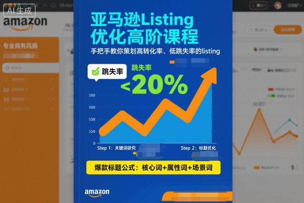 亚马逊Listing优化高阶课程，手把手教你策划高转化率、低跳失率的listing-旺仔资源库