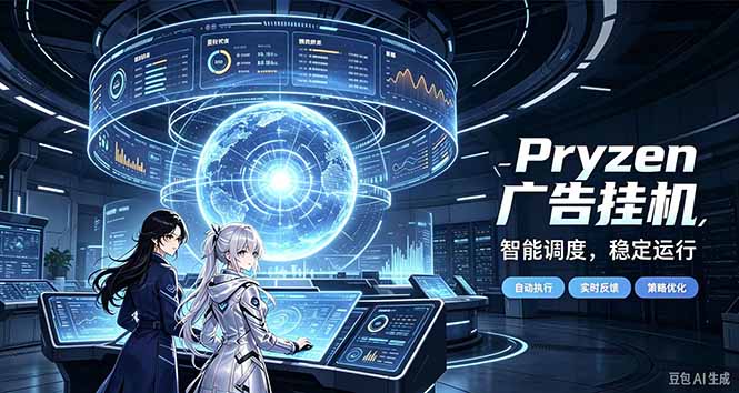 Pryzen广告全自动挂机给自己一个交代,门槛低,零基础小白也可以快速上手-旺仔资源库