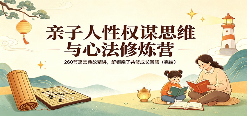 亲子人性权谋思维与心法修炼营：260节寓言典故精讲，解锁亲子共修成长智慧(完结)-旺仔资源库
