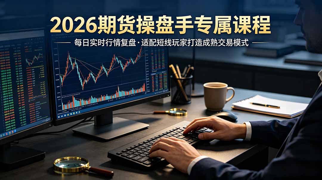 2026期货操盘手专属课程-更新7月11,每日实时行情复盘,适配短线玩家打造成熟交易模式-旺仔资源库