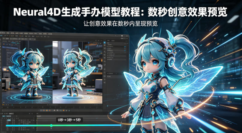 Neural4D生成手办模型教程，让创意效果在数秒内呈现预览-旺仔资源库