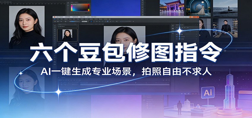 六个豆包修图指令：AI 一键生成专业场景，拍照自由不求人-旺仔资源库