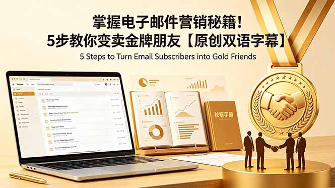 掌握电子邮件营销秘籍!5步教你变卖金牌朋友【原创双语字幕】-旺仔资源库